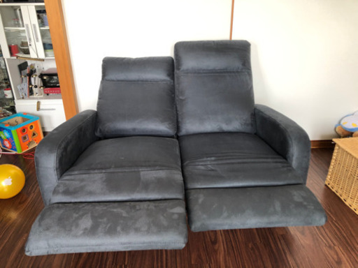 【美品】2人かけソファー❗️レザーテック