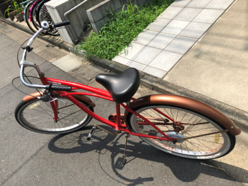お洒落デザイン★ビーチクルーザー26インチ自転車