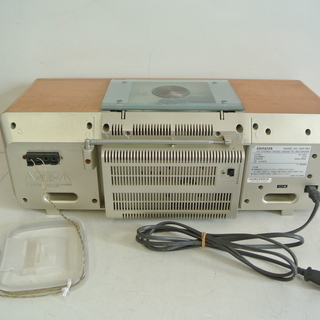レトロ AIWA CDラジカセ リモコン付き CSD-NS1　木製 キャビネットの画像