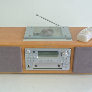 レトロ AIWA CDラジカセ リモコン付き CSD-NS1　木...