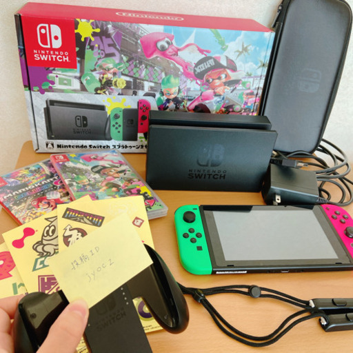 任天堂　switch ソフト2つ付き　マリカー  スプラトゥーン2　純正ケース付き　スイッチ