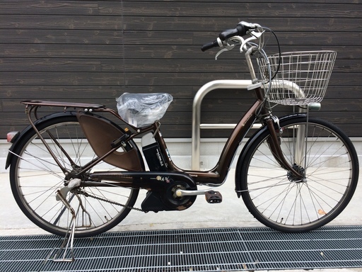 地域限定　ブリヂストン　ボーテ　新基準　三人乗り　子供乗せ　茶　ラフィーニ　ギュット　神戸市　電動自転車