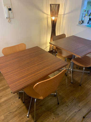 ダイニングテーブル 2台 チェア 5脚 セット ADAL アダル フリッツハンセン セブンチェア Fritz Hansen リプロダク