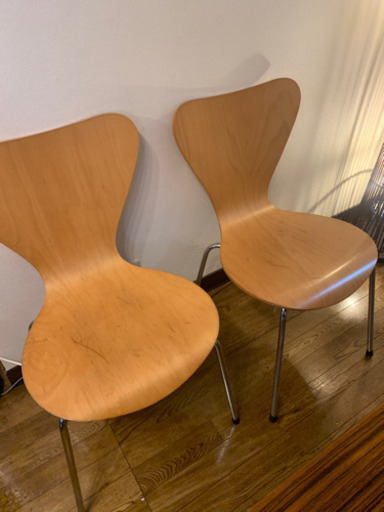 ダイニングテーブル 2台 チェア 5脚 セット ADAL アダル フリッツハンセン セブンチェア Fritz Hansen リプロダク