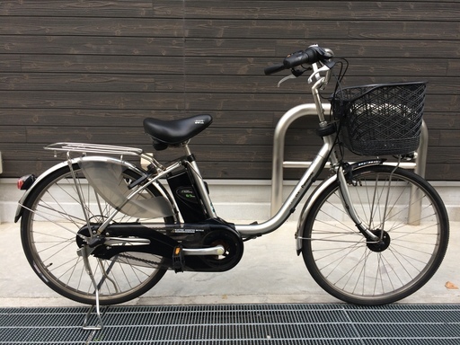 地域限定　パナソニック　ビビ　DX　新基準　子供乗せ　24インチ　シルバー　アシスタ　ナチュラ　神戸市　電動自転車