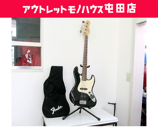 SQUIER by FENDER スクワイヤ JAZZ BASS エレキベース ソフトケース付き ブラック×ホワイト ☆ PayPay(ペイペイ)決済可能 ☆ 札幌市 北区 屯田