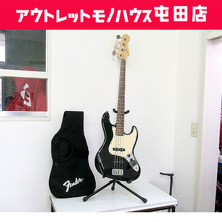 SQUIER by FENDER スクワイヤ JAZZ BASS エレキベース ソフトケース付き ブラック×ホワイト ☆ PayPay(ペイペイ)決済可能 ☆ 札幌市 北区 屯田 