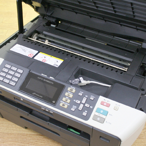 ジャンク扱い ブラザー A3対応複合機 ジャスティオ MFC-6490CN プリンター FAX コピー スキャナ 有線/無線LAN ネ