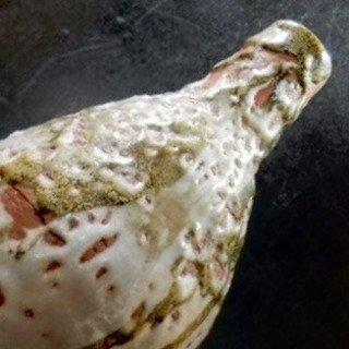 萩焼乳褐色花瓶