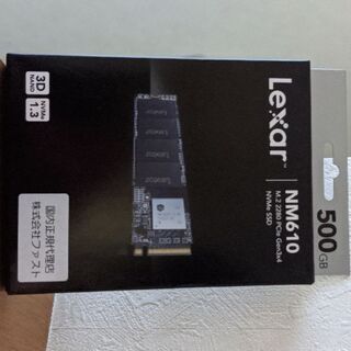 Lexar NM610 M.2 NVMe SSD 500GB【新品未開封】の画像