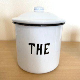 ホーロー キャニスター3つセットの画像