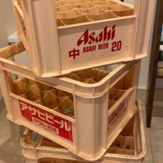【終了】瓶ビール中瓶ケース　空箱