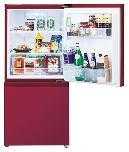 【処分】2018年製 冷凍冷蔵庫 157Lタイプ　AQR-16G(R)