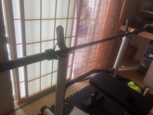 ベンチプレス【引き取り限定】オリンピックシャフト、スクワットラック、180cmシャフト