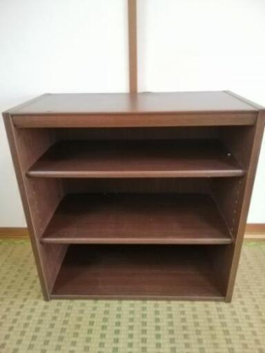 ほぼ美品⚫文庫本ボックス⚫チェスト⚫木目調⚫木製⚫ブラウン