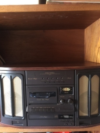 コロムビア（COLUMBIA）音聴箱 GP-18 レコード/カセット/CD/FM/AMラジオ一体型プレーヤー