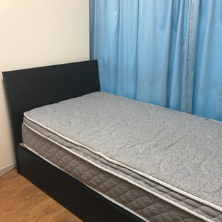 ニトリのシングルベッド収納付の画像