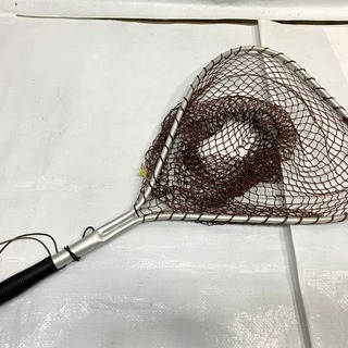 未使用品！ アルミ製タモ網 幅38㎝ 全長68㎝ たも 網 釣り...