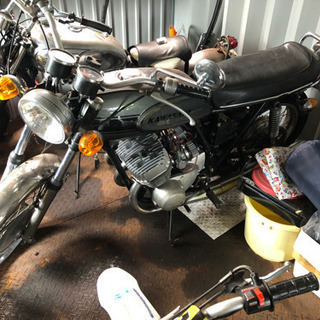レストア途中　マッハ500ss  h1A  フロントダブルディス...