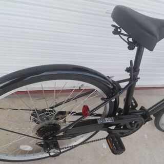 シティサイクル 26インチ オートライト 6段ギア スチール籠付き