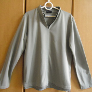 レディース・COMME-CA-ISMポロシャツ長袖（M)グレー良品