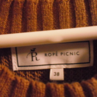 ROPE-PIC・レディース・ニット（袖なし）トップス・サイズ38茶色（新品ではありません）程度はいいです。の画像