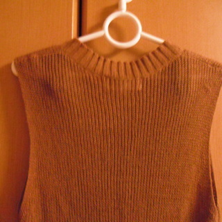 ROPE-PIC・レディース・ニット（袖なし）トップス・サイズ38茶色（新品ではありません）程度はいいです。の画像
