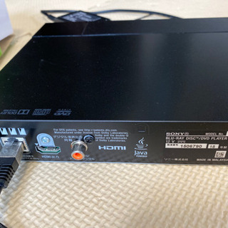 SONY ブルーレイ、DVDプレーヤーの画像