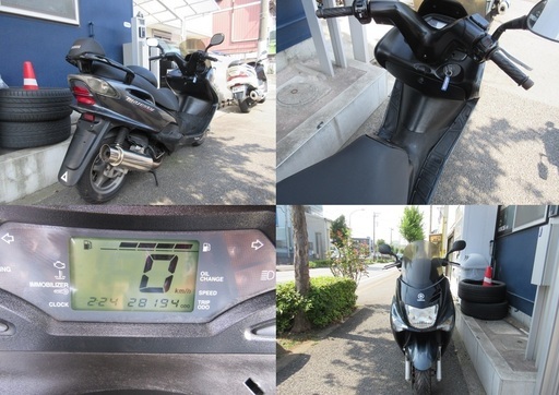 埼玉川口発！ヤマハ　マジェスティ125ＦＩ　ガンメタ　整備済車両！自賠保険付き！