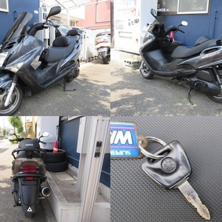 埼玉川口発！ヤマハ　マジェスティ125ＦＩ　ガンメタ　整備済車両！自賠保険付き！の画像