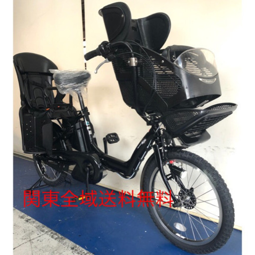 ヤマハ　パスキッスミニ　20インチ 3人乗り 8.9ah 黒　デジタル　電動自転車　電動アシスト