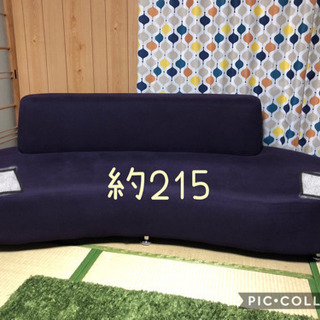 中古美品！パープル　ソファー　取りに来られる方限定の画像