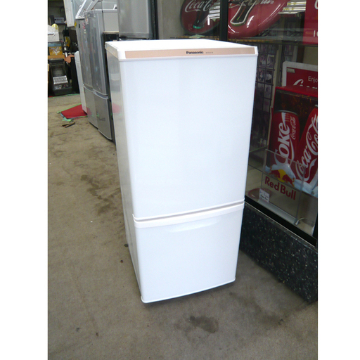 札幌 138L 2014年製 2ドア冷蔵庫 パナソニック NR-B147-W ホワイト 白 一人暮らし Panasonic 100Lクラス 本郷通店
