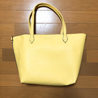 値下げ中★未使用★イエロー　トートバッグの画像