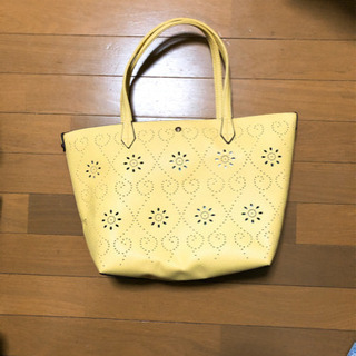 値下げ中★未使用★イエロー　トートバッグ