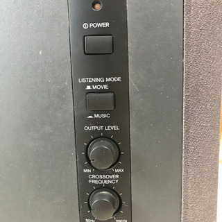 ONKYO  スーパーウーハーとSANYO  サラウンドスピーカーの画像