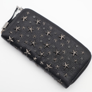 JIMMY CHOO/スタースタッズ ラウンドファスナー長財布》Aランク 美品 