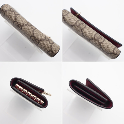 《GUCCI/GGスプリーム》ベージュダスティローズ 21111 Aランク 極美