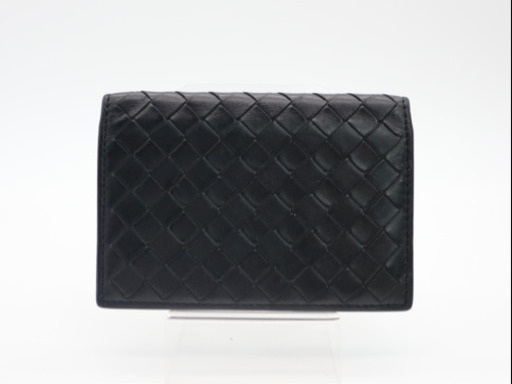 《BOTTEGA VENETA/イントレチャート カードケース》 ABランク 黒