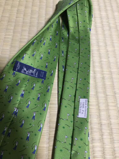 値下げ◆ネクタイ　エルメス　HERMES 若草色
