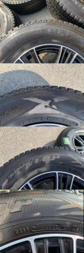 社外ホイール4本セット　15X6J ET33 6X139.7 2017年製 DUNLOP WINTERMAXX SV01 195/80