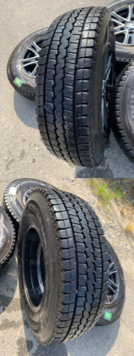 社外ホイール4本セット　15X6J ET33 6X139.7 2017年製 DUNLOP WINTERMAXX SV01 195/80