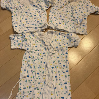 取引中⭐︎新生児用　肌着　夏用ロンパース  まとめて　12枚　中...
