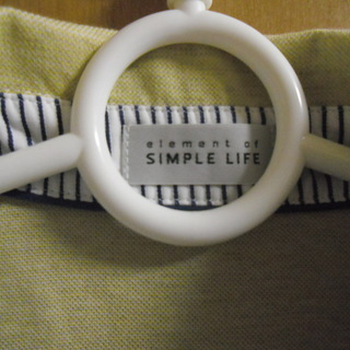 メンズ・ポロシャツSIMPLE-LIFEサイズS黄色系（新品、未使用）の画像