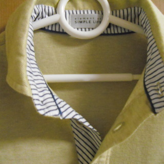メンズ・ポロシャツSIMPLE-LIFEサイズS黄色系（新品、未使用）の画像