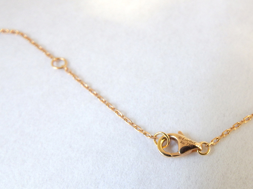 美品★Cartier/カルティエ ロゴ ドゥーブルCネックレス K18PG ダイヤモンド0.1ct■B7219300