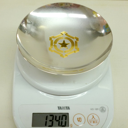 純銀杯 134g 札幌市30年勤続 元箱付属  酒器 記念品 インテリア コレクション ☆  札幌市 清田区 平岡