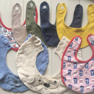 [男の子]よだれかけ8枚セット