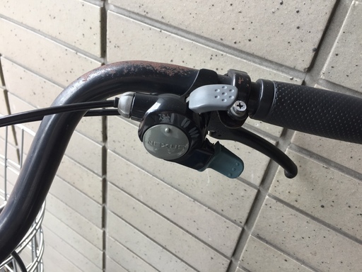 《レンタサイクル店使用　自転車整備士整備済み！》㉓中古車　26インチ　シティサイクル　ホワイト　3段変速付き