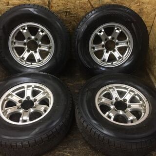 DUNLOP WINTER MAXX SJ8 265/70R16】冬 4本【Weds KEELER 社外 16